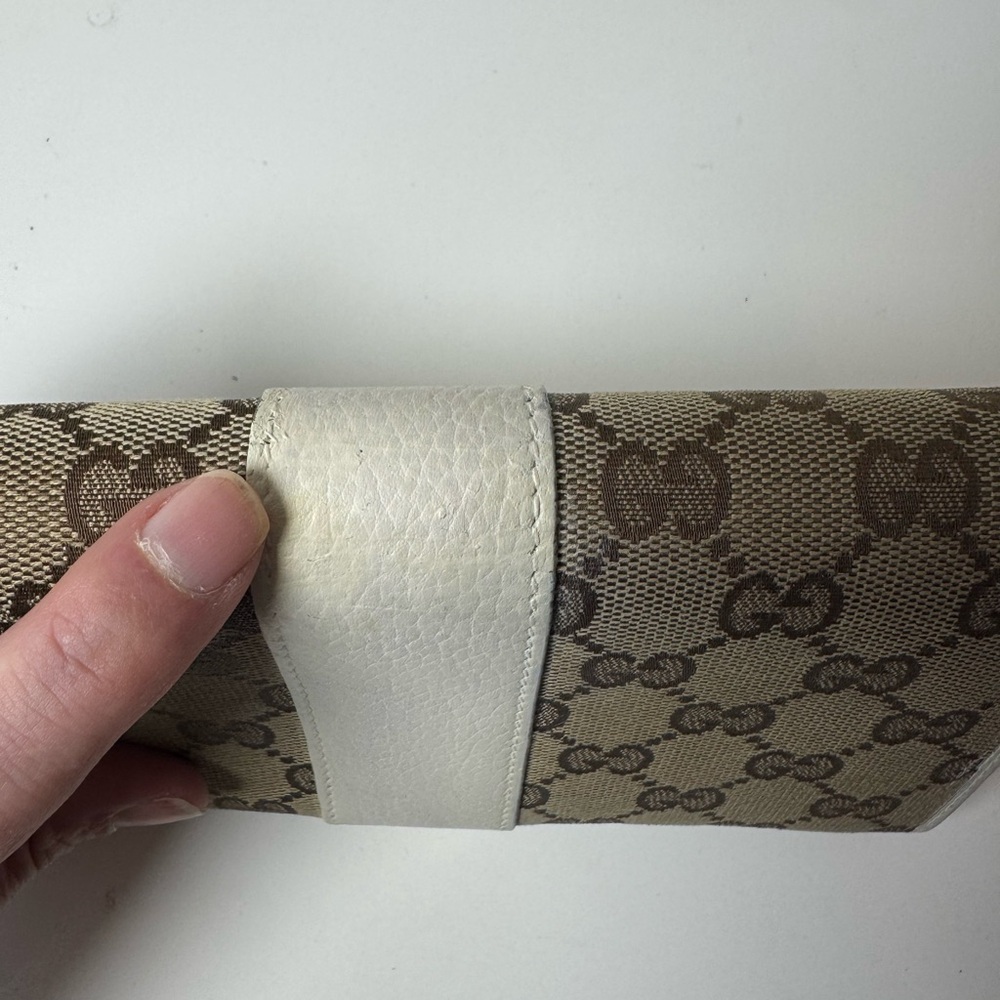 Gucci Women’s GG Monogram Wallet Cream and Tan Long Wallet - Picture 8 of 16